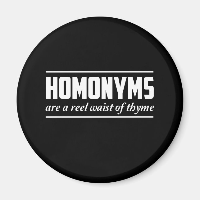 Homonyms Magnet (Front)