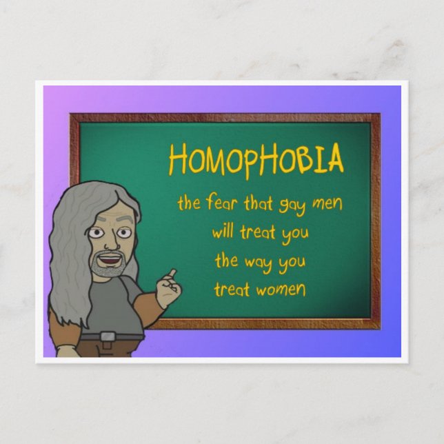 homophobia postcard (Front)