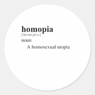 HOMOPIA CLASSIC ROUND STICKER