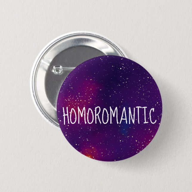 Homoromantic Customizable Galaxy Identity 2 Inch Round Button (Front & Back)