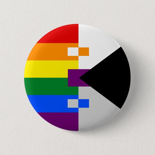 Homoromantic Demisexual Pin (Front)