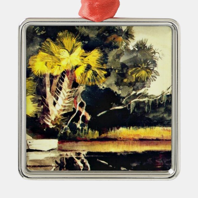 Homosassa, Jungle (Florida), Winslow Homer Metal Ornament (Front)