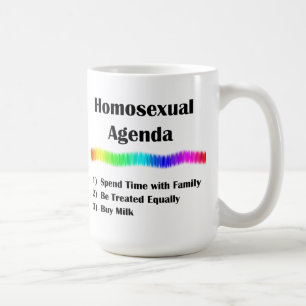 Homosexual Agenda Coffee Mug