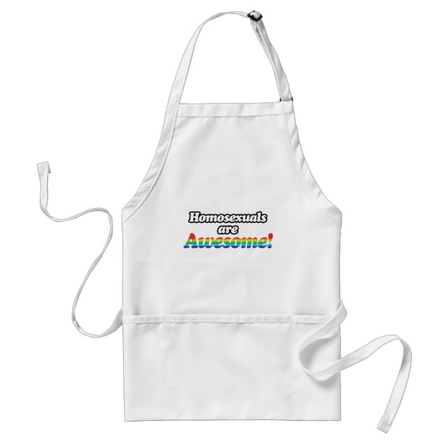 HOMOSEXUALS ARE AWESOME STANDARD APRON (Front)