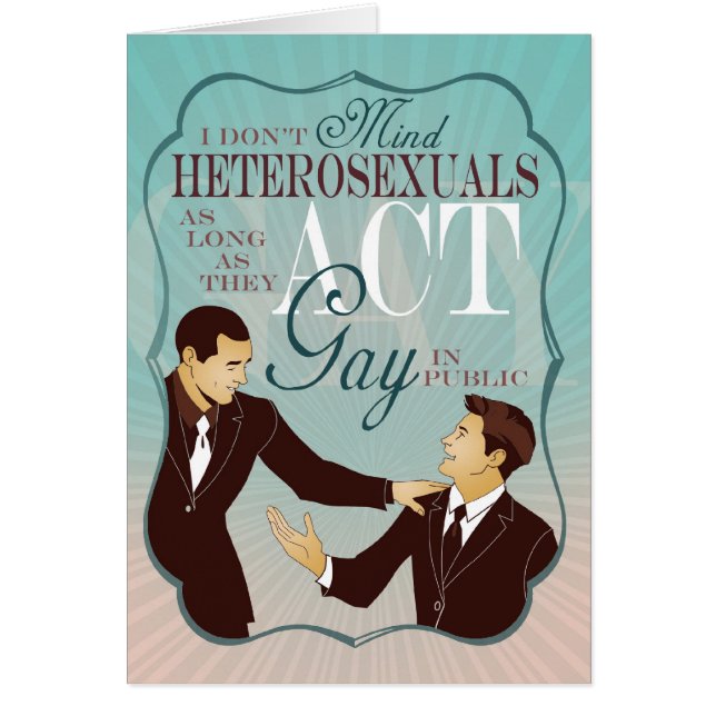 Homosexuel d'acte (Devant)