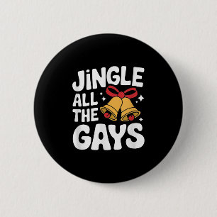 Homoual Christmas Pun Funny Gay Lgbt Xmas 2 Inch Round Button