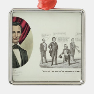 Hon. Abraham Lincoln Metal Ornament