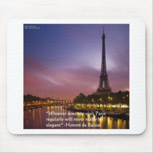 Hon de Balzac On Paris France Mouse Pad