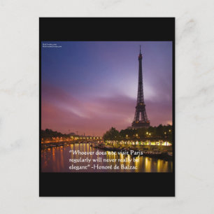Hon de Balzac On Paris France Postcard