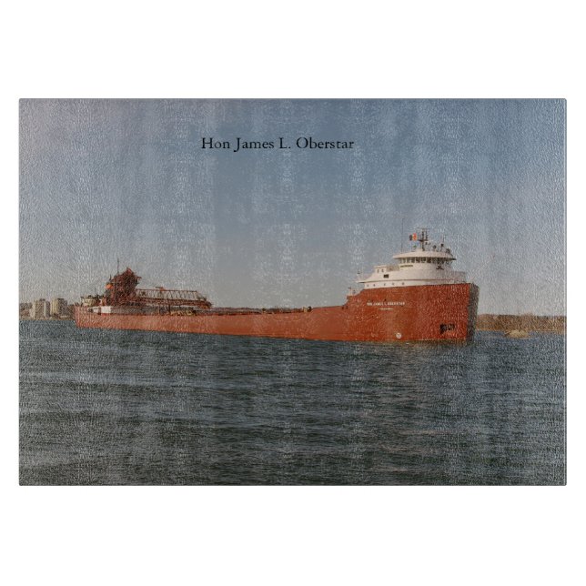 Hon James L. Oberstar cutting board (Front)