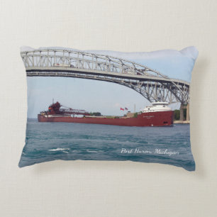 Hon James L. Oberstar PH accent pillow