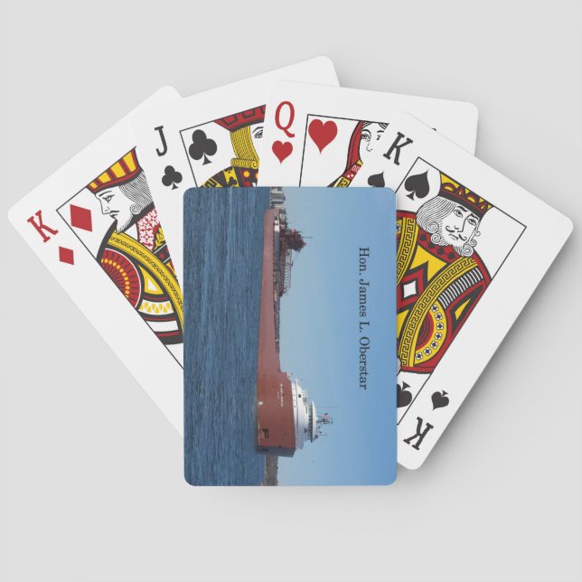 Hon James L. Oberstar playing cards (Back)