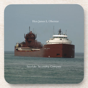 Hon James L. Oberstar set of 6 plastic coasters