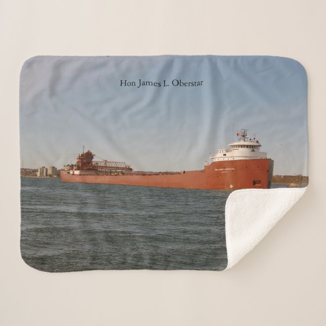 Hon James L. Oberstar sherpa blanket (Front (Horizontal))