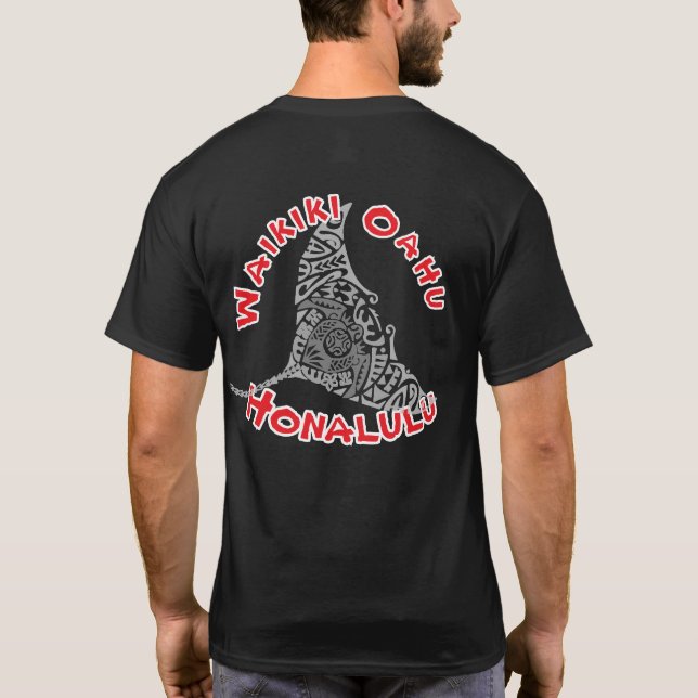 Honalulu/Waikiki/Oahu T-Shirt (Back)