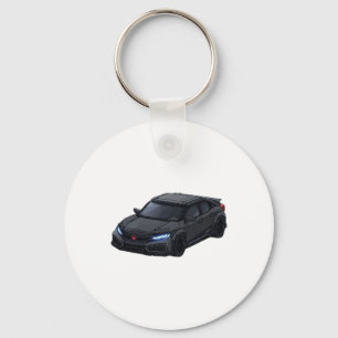 Honda Civic Type R - Retro Pixel Art Sticker  Keychain