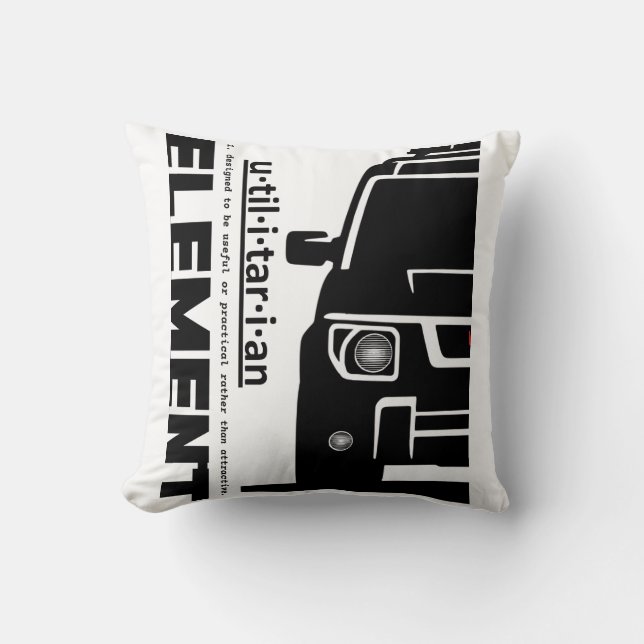 Honda Element throw pillow (Front)