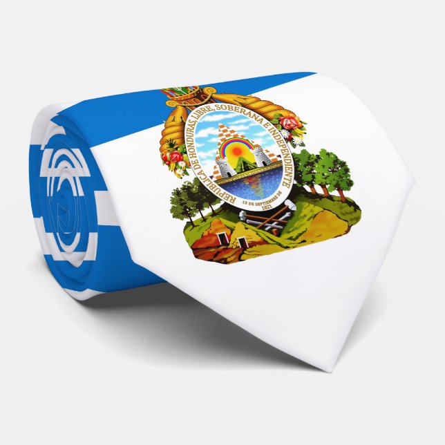 Honduran Flag & Coat of Arms, Flag of Honduras Tie (Rolled)