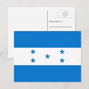 Honduran Flag, Flag of Honduras Postcard