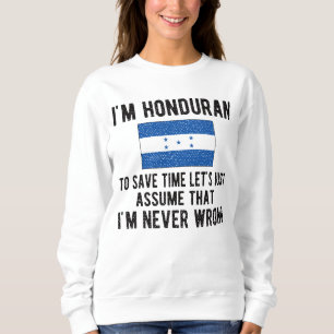 Honduran Heritage Honduras Roots Honduran Flag Sweatshirt