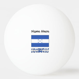 Honduras and Honduran Flag Personalized Ping Pong Ball