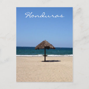 honduras beach postcard