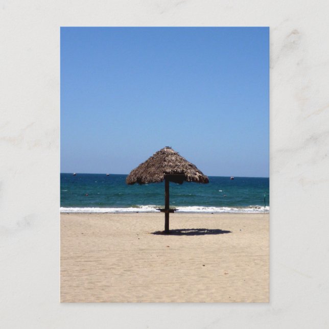 honduras beach umbrella postcard (Front)