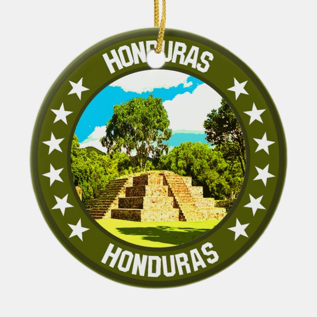 Honduras                                           ceramic ornament (Front)