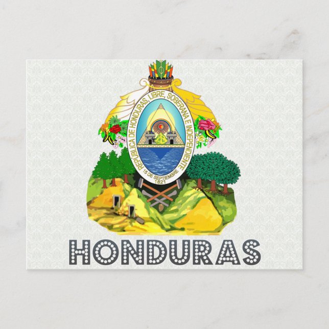 Honduras Coat of Arms Postcard (Front)
