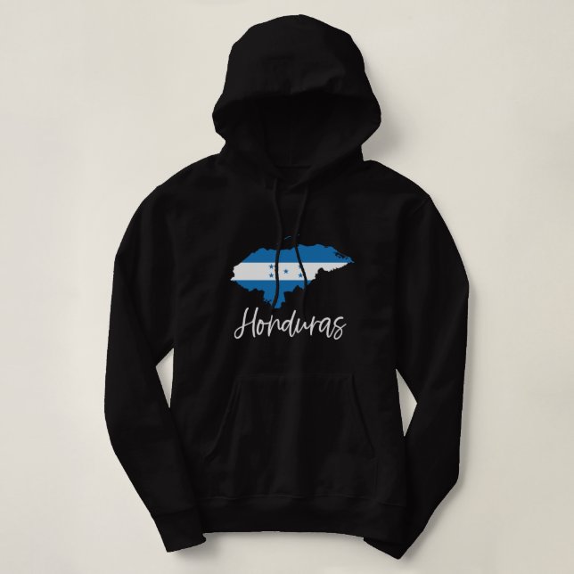 Honduras Flag Central America Copan Latina Camisa  Hoodie (Design Front)