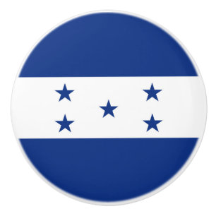 Honduras flag ceramic knob