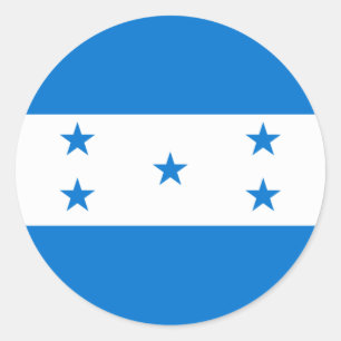 Honduras flag  classic round sticker