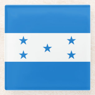 Honduras Flag Glass Coaster