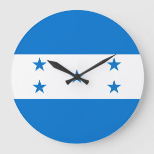 Honduras Flag Large Clock