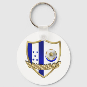 Honduras flag logo emblem La Catrachos Shield Keychain