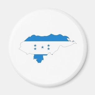 Honduras Flag Map full size Magnet