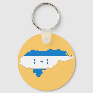 Honduras flag map keychain