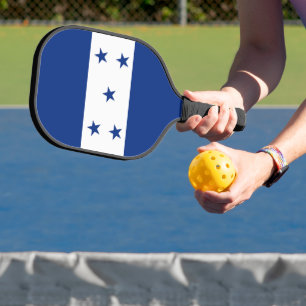 Honduras flag pickleball paddle