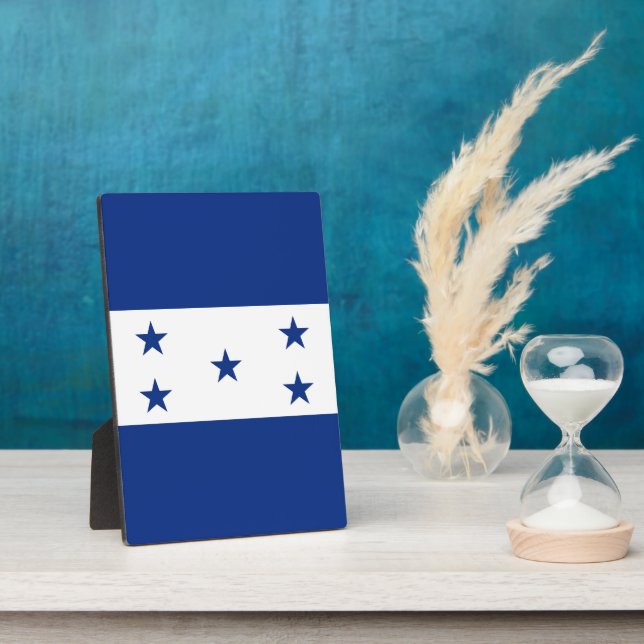 Honduras flag plaque (Side)