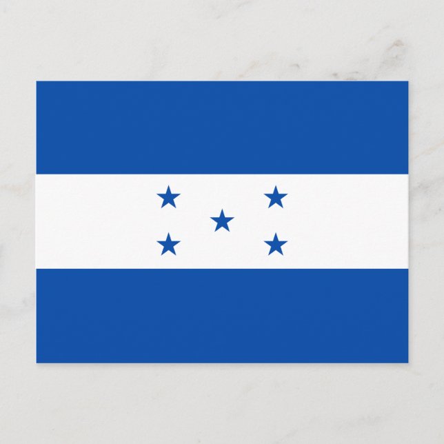 Honduras Flag Postcard (Front)