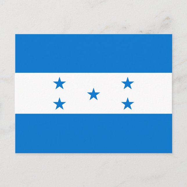 Honduras Flag Postcard (Front)