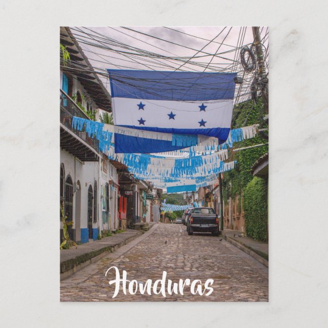 Honduras, Flag Postcard (Front)