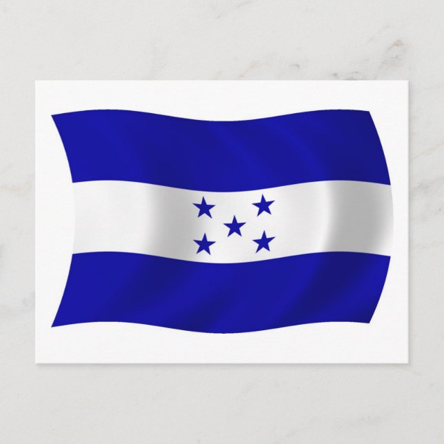Honduras Flag Postcard (Front)
