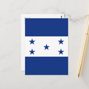 Honduras flag postcard