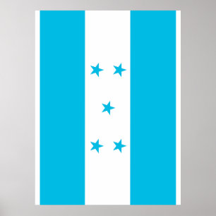Honduras flag poster