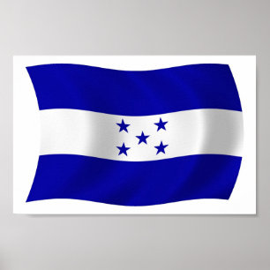 Honduras Flag Poster Print