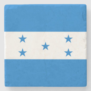 Honduras Flag Stone Coaster