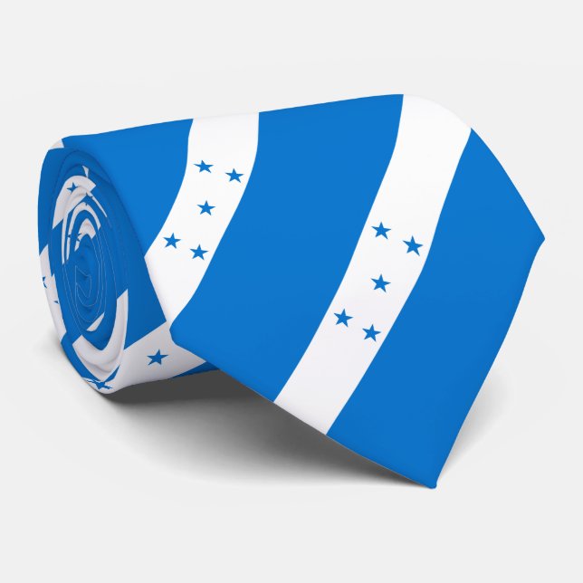 Honduras Flag Tie (Rolled)