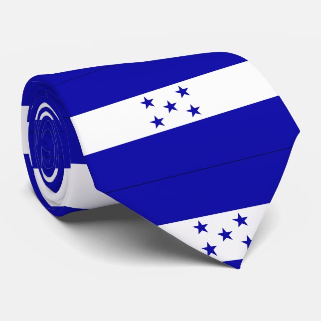 Honduras flag tie (Rolled)