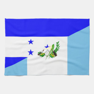 honduras guatemala country half flag symbol kitchen towel